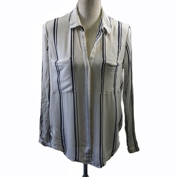 Cloth & Stone Striped Buttoned Shirt Size XS - Picture 1 of 8